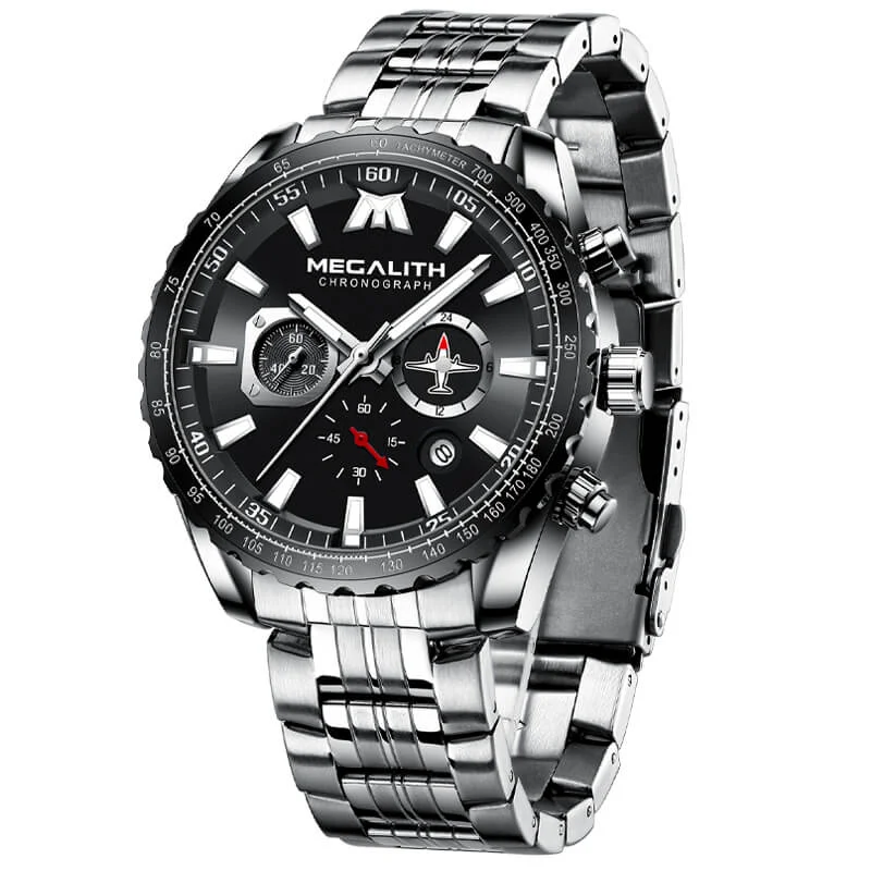 8212M | Quartz Men Watch | Stainless Steel Band