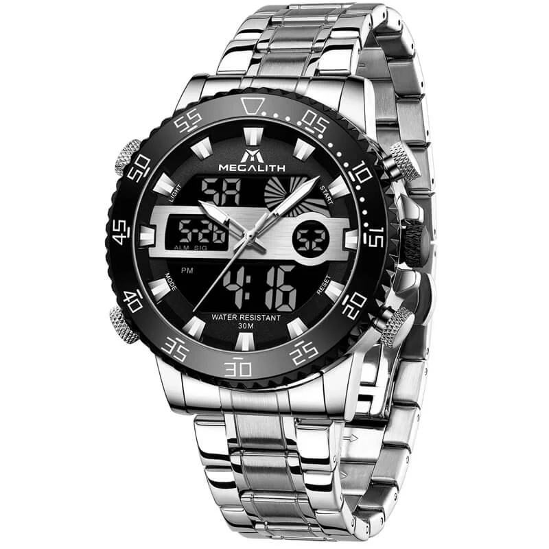 8222M | Quartz Men Watch | Stainless Steel Band