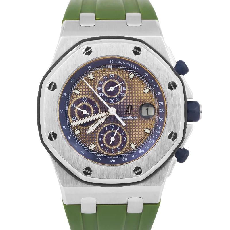 Audemars Piguet Royal Oak Offshore Green Blue TROPICAL BEAST 42mm 25721ST Watch