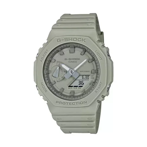 Casio G-Shock GA-2100NC-3ADR Green Analog-Digital Dial Green Resin Strap Men's Watch Shock and 200M Water Resistant G1467