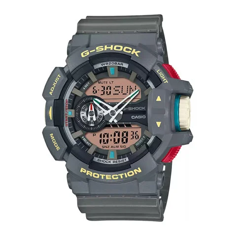 Casio  G-Shock Men's Grey Analog-Digital Resin Watch - GA-400PC-8ADR G1429