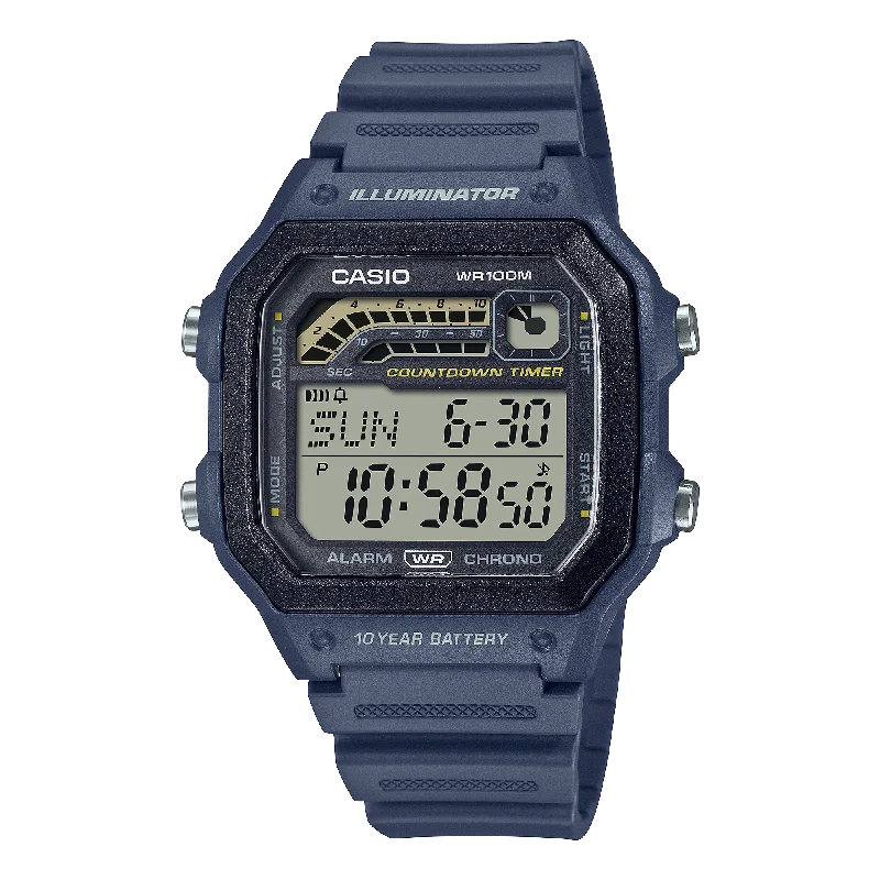 Casio Youth Digital Blue Dial Men WS-1600H-2AVDF (D309)