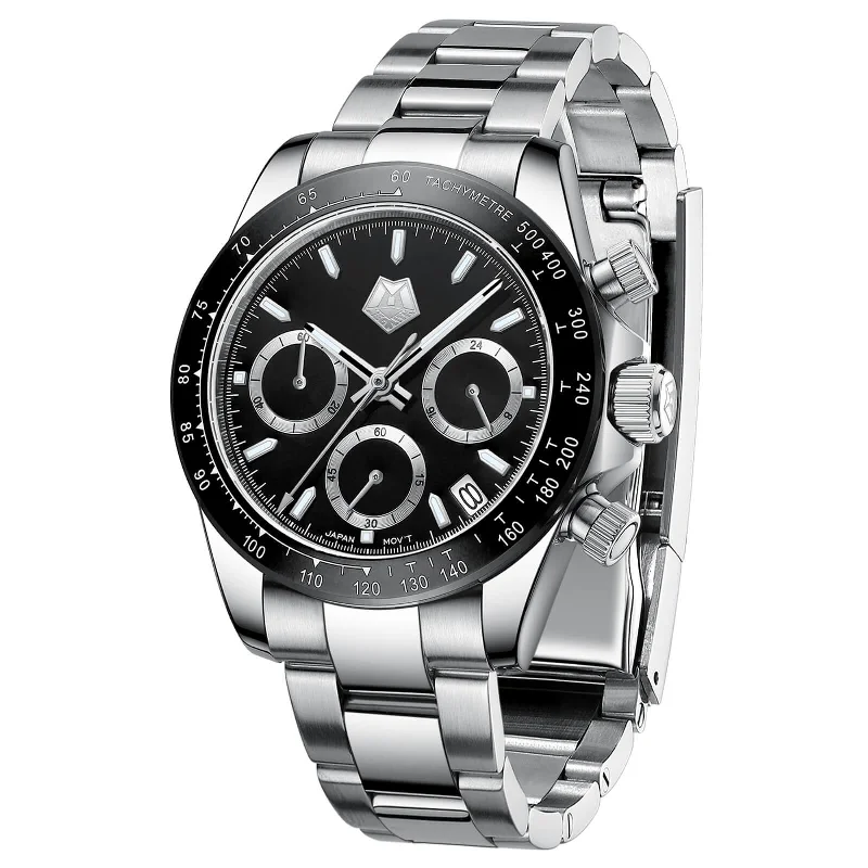 Chronograph Watch | Solid Steel | 8389M