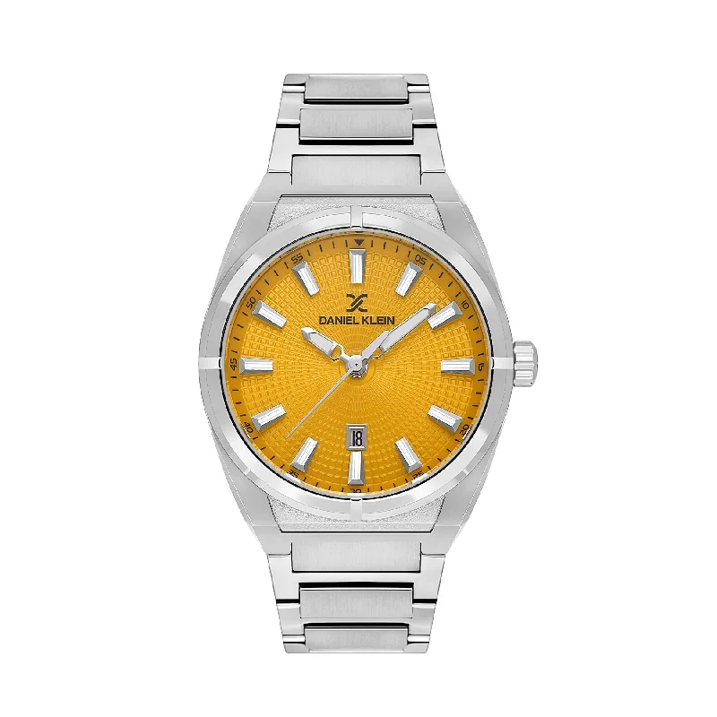 Daniel Klein Exclusive Yellow Dial 3 Hands Watch