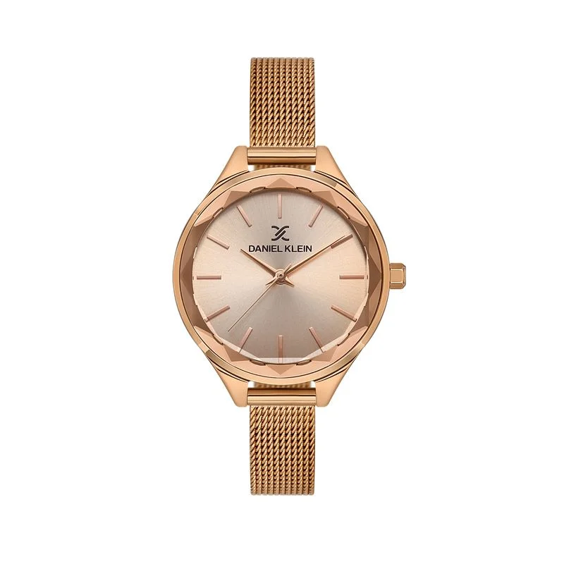 Daniel Klein IP Rose Gold Premium Pink Dial 3 Hands Watch