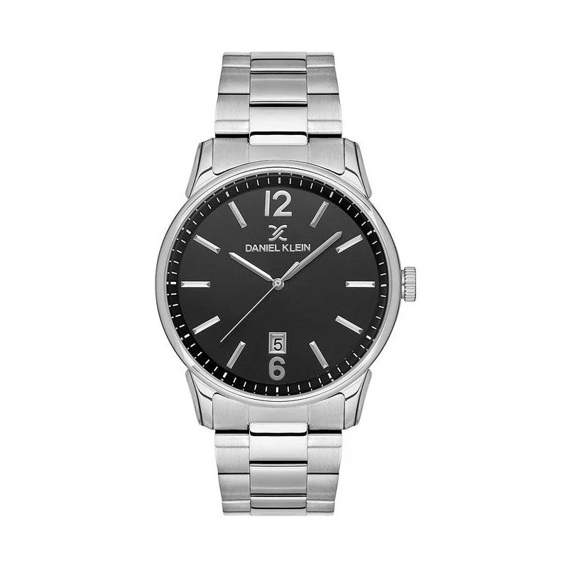 Daniel Klein Premium Black Dial 3 Hands Date Watch