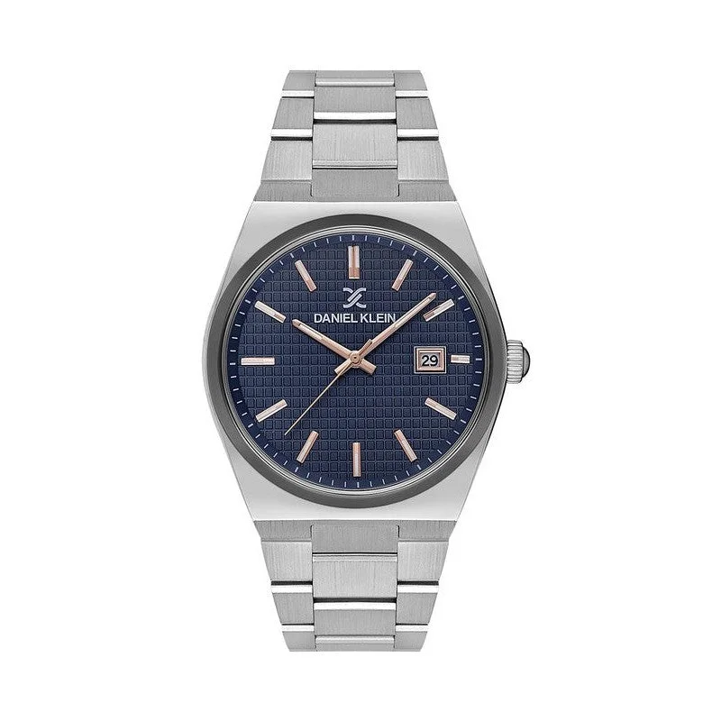 Daniel Klein Premium Blue Dial 3 Hands Date Watch