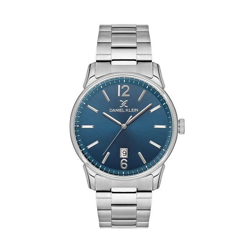 Daniel Klein Premium Blue Dial 3 Hands Date Watch