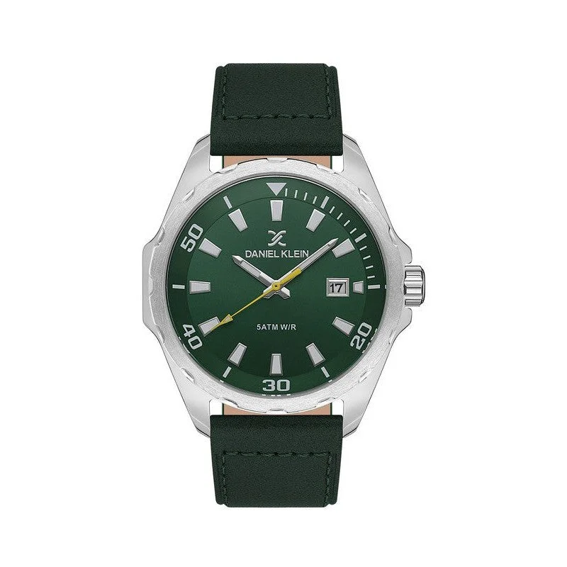 Daniel Klein Premium Green Dial 3 Hands Date Watch