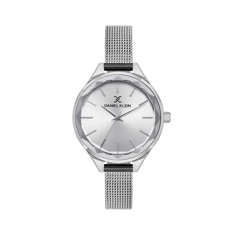 Daniel Klein Premium Silver Dial 3 Hands Watch