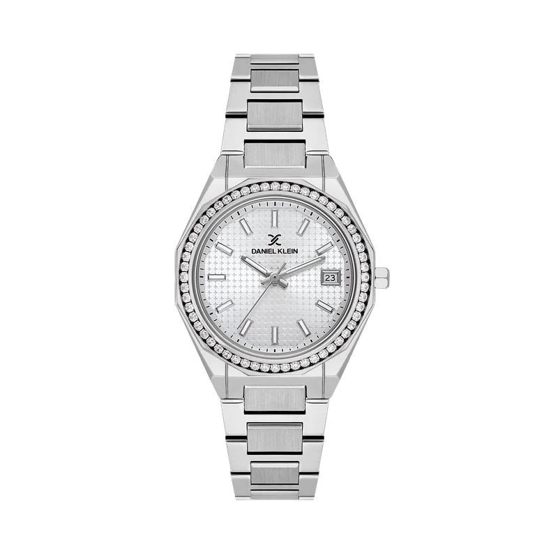 Daniel Klein Premium Silver Dial 3 Hands Watch