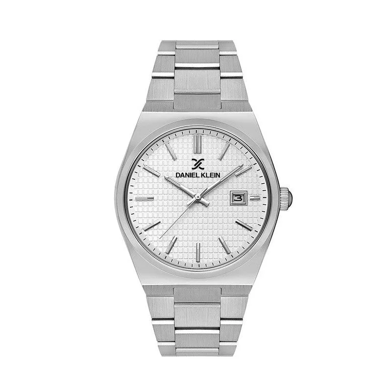 Daniel Klein Premium White Dial 3 Hands Date Watch