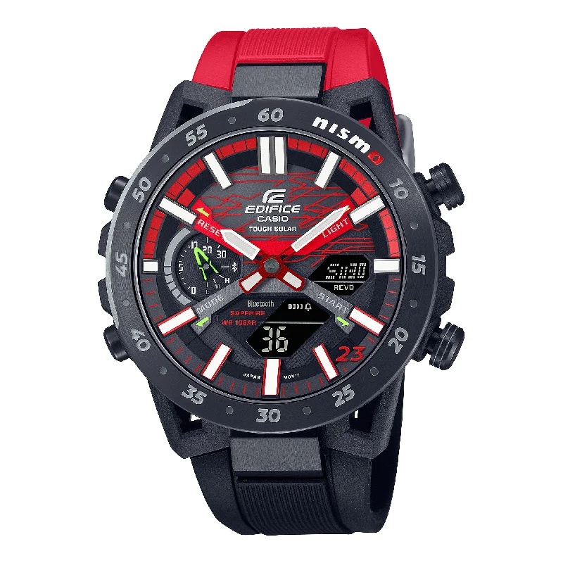 Casio Edifice Limited Edition NISMO MY23 Edition SOSPENSIONE ECB-2000 Lineup Solar Powered Bluetooth® Red and Black Resin Band Watch ECB2000NIS-1A ECB-2000NIS-1A