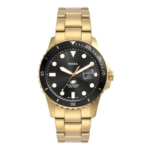 Men Black Analog Stainless Steel Watch FS6035