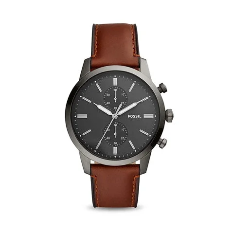 Fossil Townsman Men's Watch, Chronograph Leather FS5522