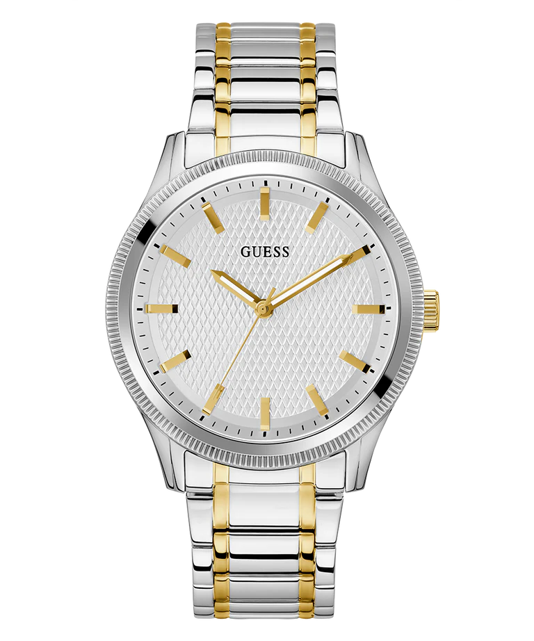 GUESS DEX Men Silver Round Dial Analog Watch - GW0626G4