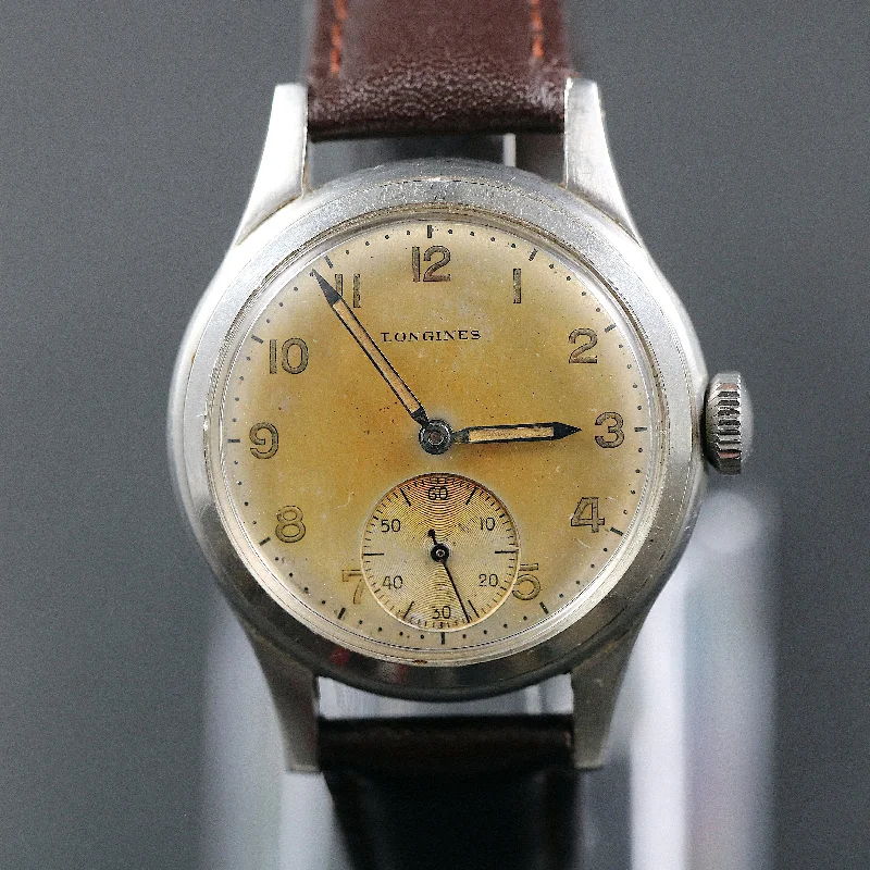 Longines Military watch from 1946 with movement 12.68Z in stainless steel