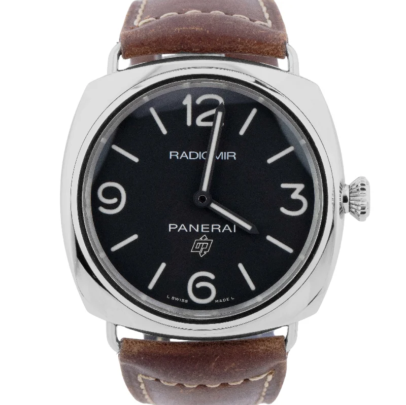 Panerai Radiomir Base Logo PAPERS PAM00753 OP7160 Stainless 45mm Brown Watch B+P