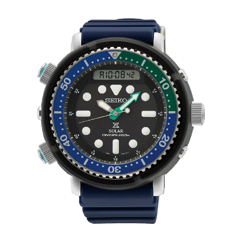 Seiko Prospex Solar Diver's Navy Blue Silicone Strap Watch SNJ039P1 (Not For EU Buyers) (LOCAL BUYERS ONLY)