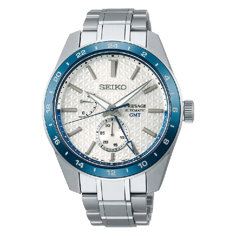 Seiko Presage (Japan Made) Automatic GMT Seiko 140th Anniversary Limited Edition Sharp Edged Watch SPB223J1 (LOCAL BUYERS ONLY)