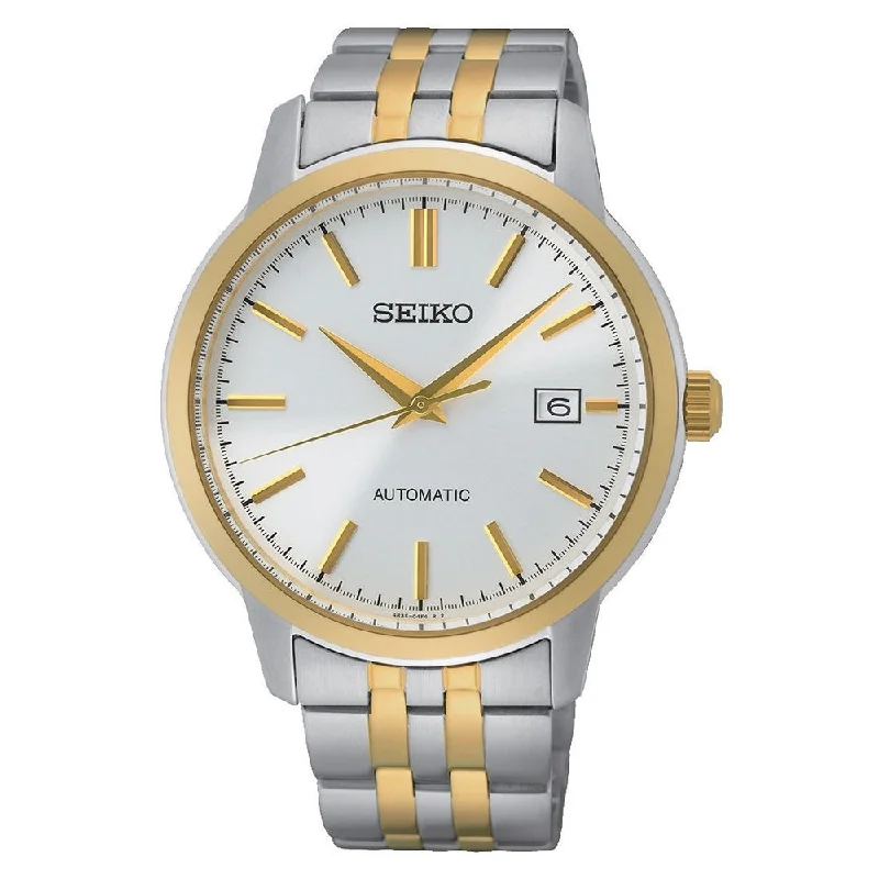 Seiko Automatic Two-Tone Stainless Steel Band Watch SRPH92K1