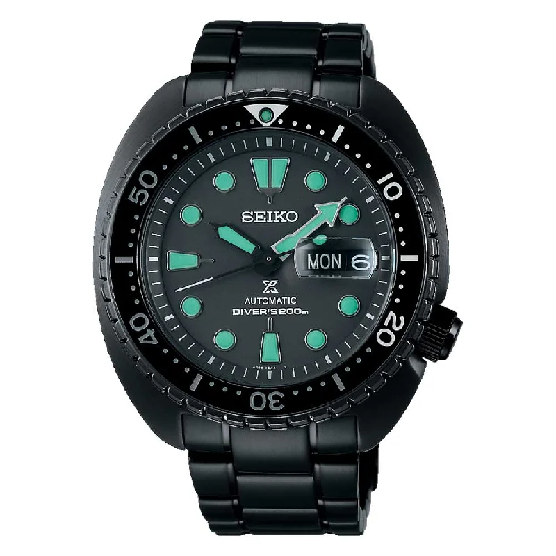 Seiko Prospex Automatic Diver's The Black Series Black Stainless Steel Band Watch SRPK43K1 (LOCAL BUYERS ONLY)