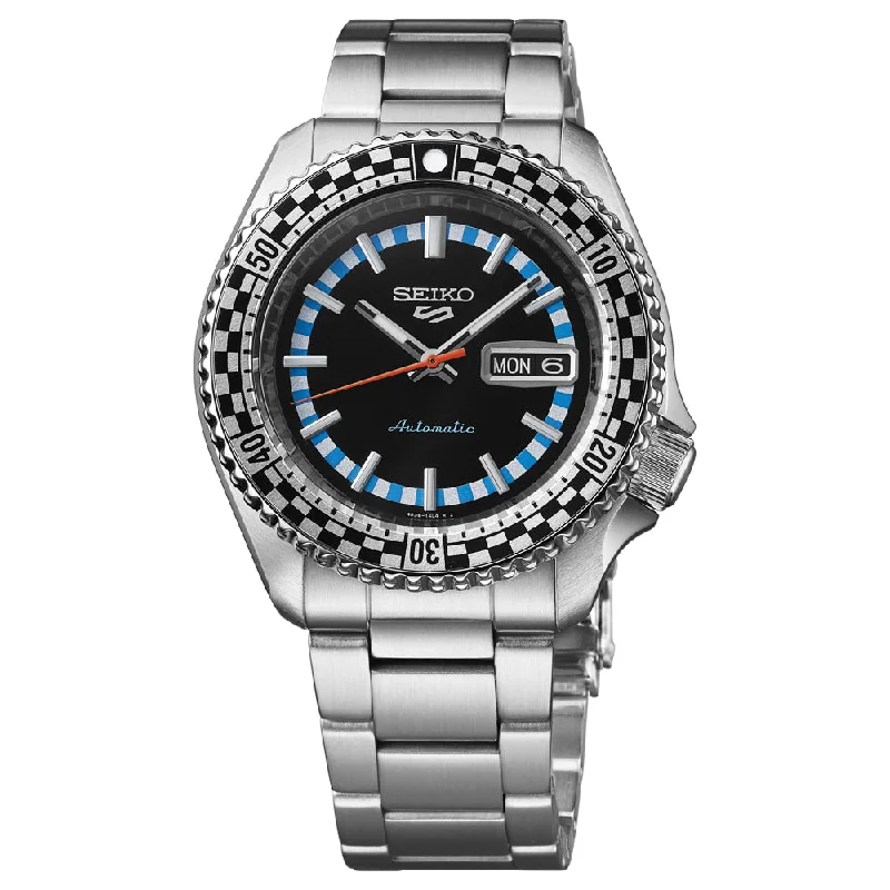 Seiko 5 Sports Automatic SKX Series 'Checker Flag' 2024 Special Edition Watch SRPK67K1