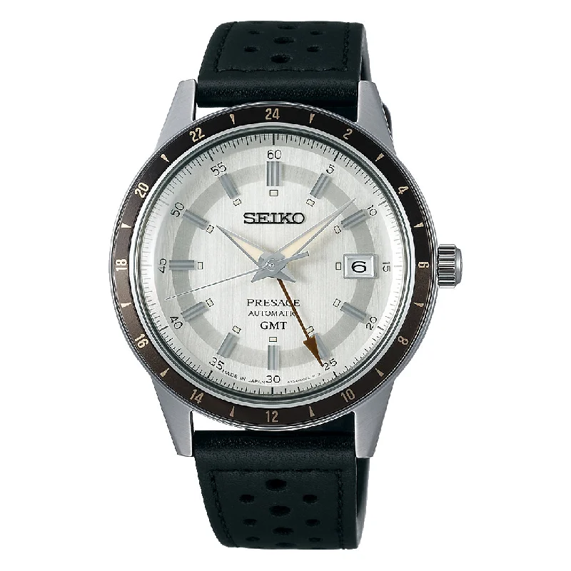 Seiko Presage (Japan Made) Automatic GMT Style60's Watch SSK011J1 (Not For EU Buyers) (LOCAL BUYERS ONLY)