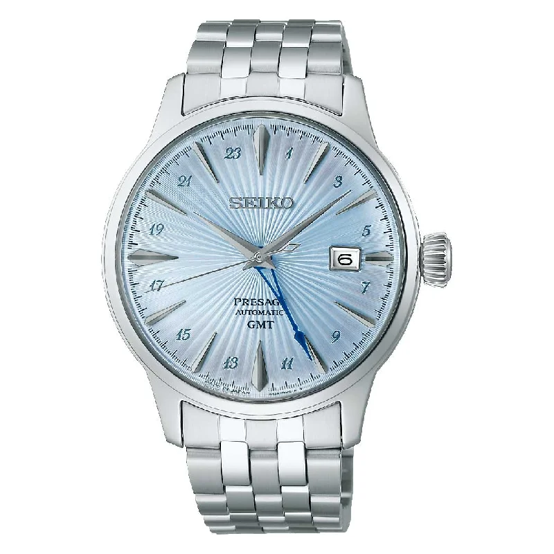 Seiko Presage (Japan Made) Automatic GMT Cocktail Time Stainless Steel Band Watch SSK037J1 (LOCAL BUYERS ONLY)