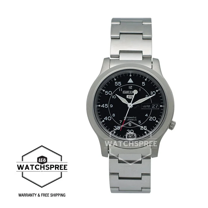 Seiko Auto 5 Men’??ǯ¶ôÇû¶ô¶©Ç??€õ????Ç???Ç??€¸’??????Ç???Ç??€¸Ç???Ç??Ç?Çú?s Stainless Steel Band Watch SNK809K1