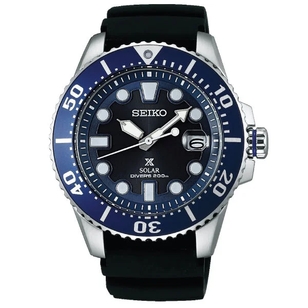 [JDM] Seiko Prospex (Japan Made) Solar Diver Scuba Black Silicone Strap Watch SBDJ019 SBDJ019J (LOCAL BUYERS ONLY)