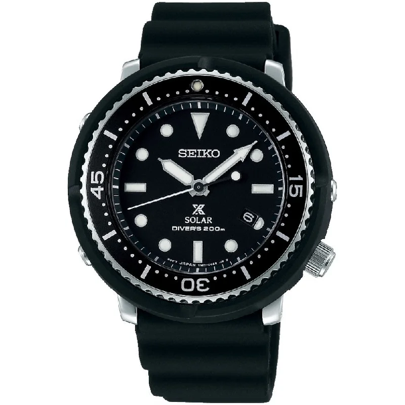 Seiko Prospex LOWERCASE Produced Limited Edition Solar Black Silicon Strap Watch STBR007 STBR007J (Not For EU Buyers) (LOCAL BUYERS ONLY)