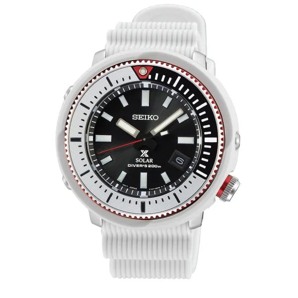 Seiko Prospex Solar Diver's Dirty White Silicone Strap Watch SNE545P1 (Not For EU Buyers) (LOCAL BUYERS ONLY)