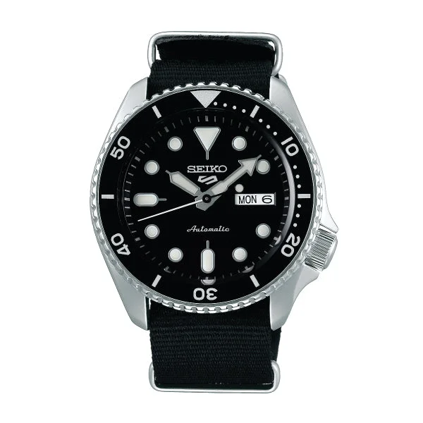 Seiko 5 Sports Automatic Black Nylon Strap Watch SRPD55K3 (LOCAL BUYERS ONLY)