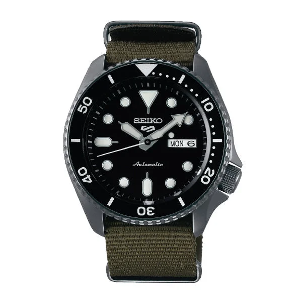 Seiko 5 Sports Automatic Green Nylon Strap Watch SRPD65K4 (LOCAL BUYERS ONLY)