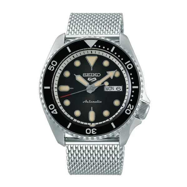 Seiko 5 Sports Automatic Silver Stainless Steel Mesh Band Watch SRPD73K1 (LOCAL BUYERS ONLY)