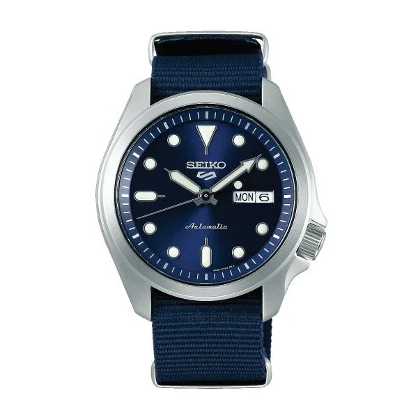 Seiko 5 Sports Automatic Navy Blue Nylon Strap Watch SRPE63K1 (LOCAL BUYERS ONLY)