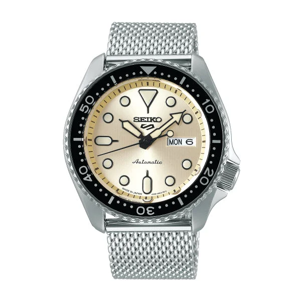 Seiko 5 Sports Automatic Silver Stainless Steel Mesh Band Watch SRPE75K1 (LOCAL BUYERS ONLY)