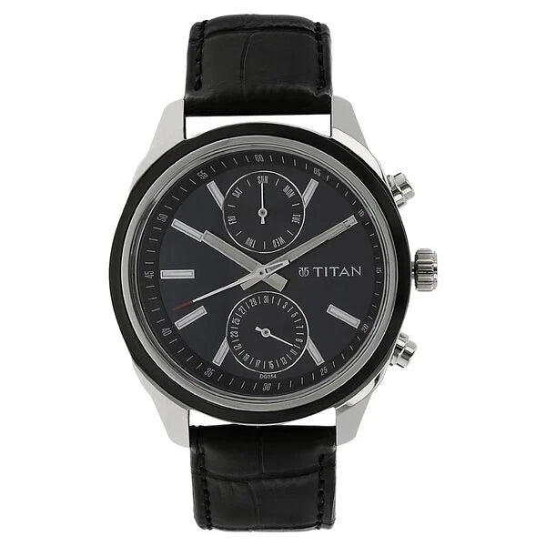 Titan Men's Midnight Precision: Multifunction Watch 1733kl01